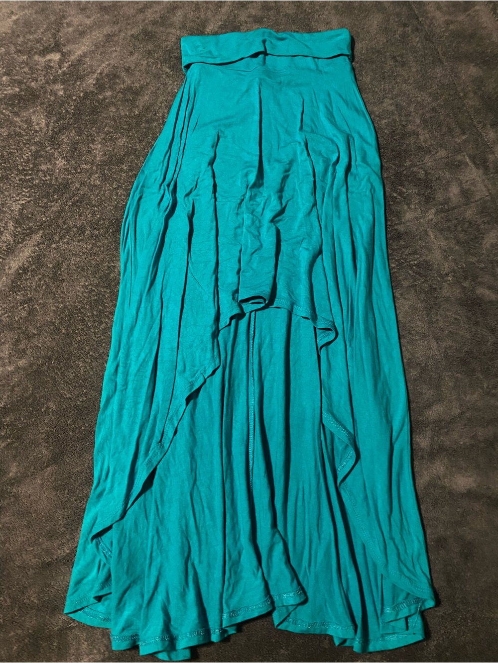 Deb Teal High-Low Maxi Skirt